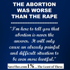 Abortion was worse than the rape